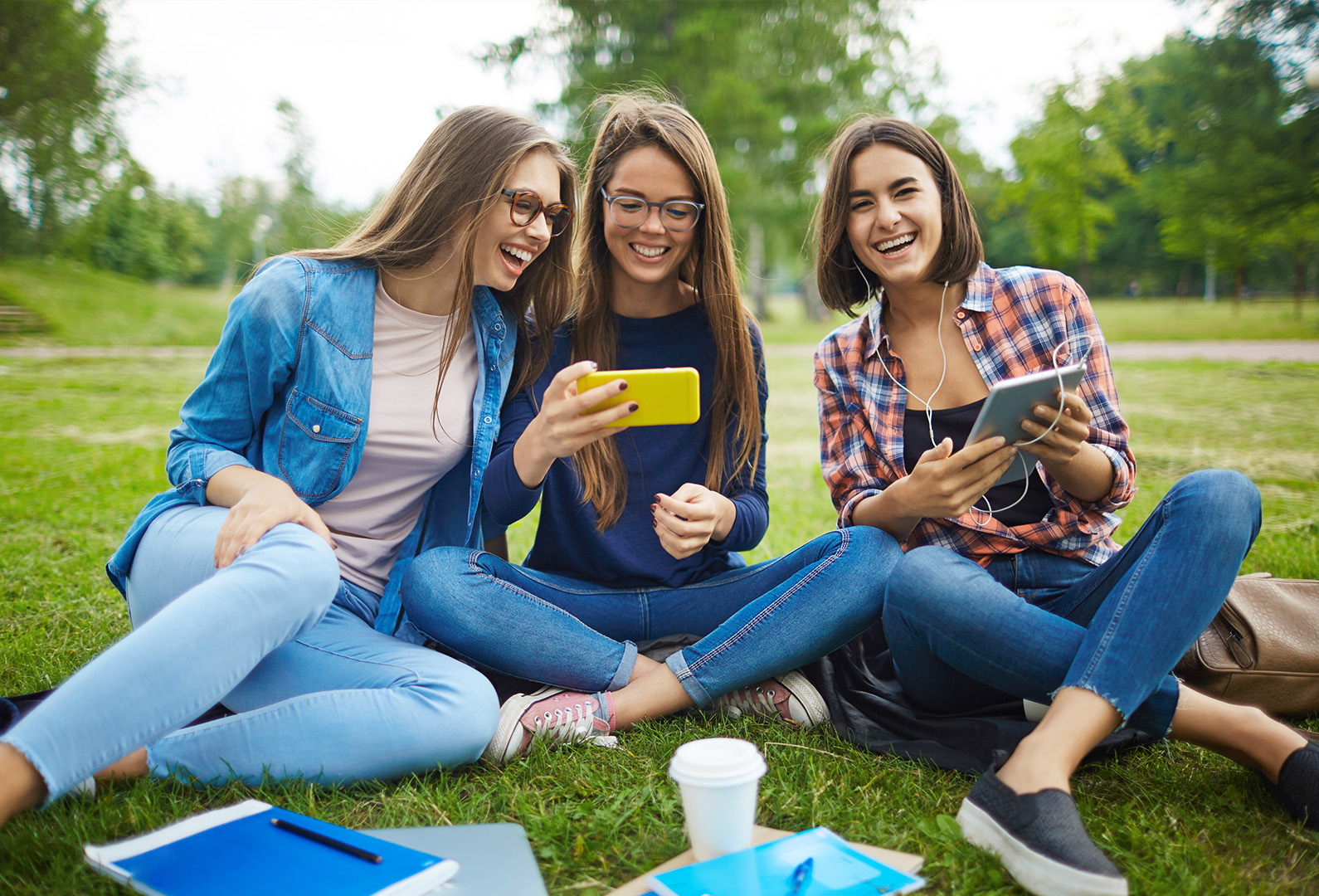 teens checking social media